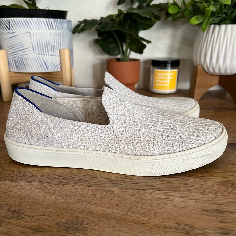 ROTHY’S women’s honeycomb salt knit slip on size 8